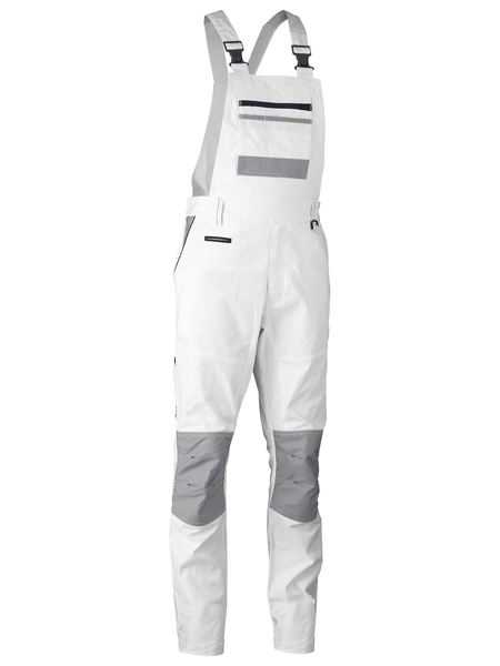 Bisley Painters Contrast Bib & Brace Overall WHITE - BAB0422