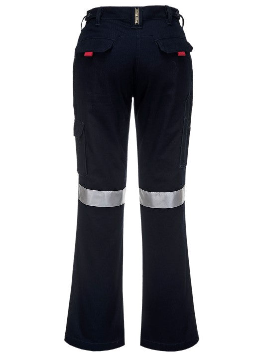 Women's Cargo Pants with Tape Navy - ML709