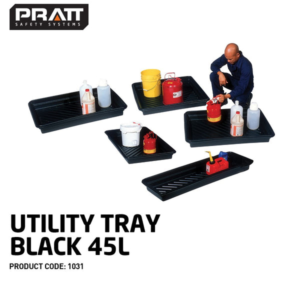 Utility Spill Tray Black 45L - 1031