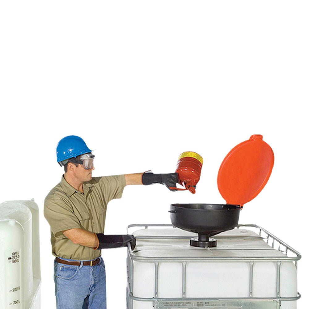 Burp Free Funnel With Large Lockable Lid - 656