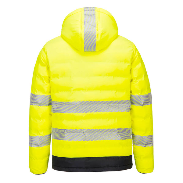 Hi-Vis Ultrasonic Heated Tunnel Jacket Yellow/Black - S548