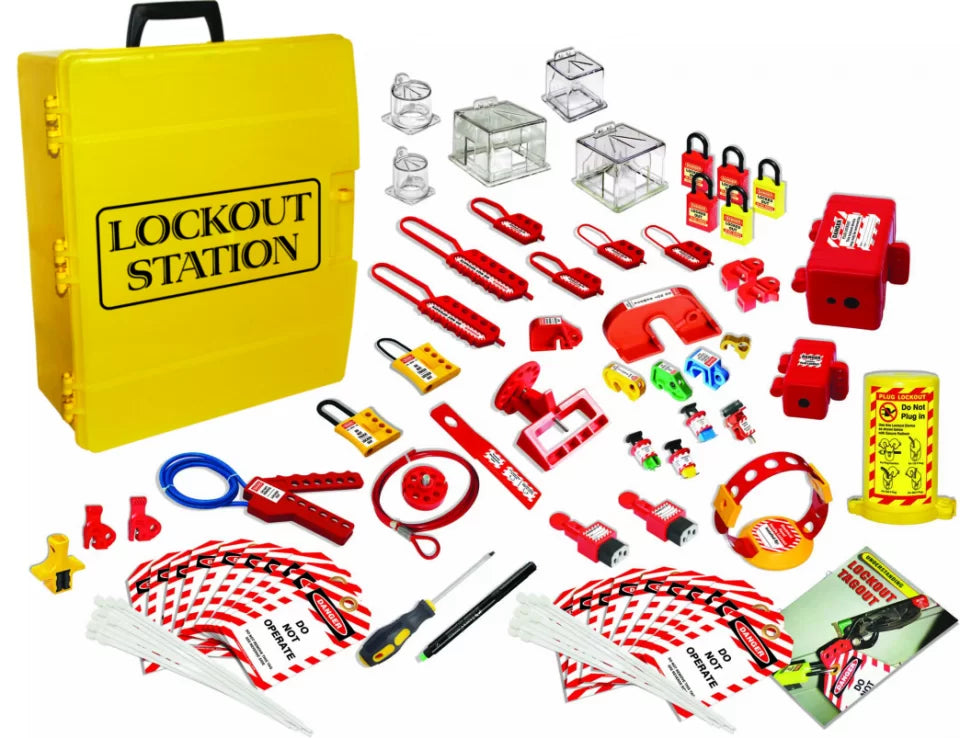 Yellow Portable Lockout Station (FILLED) - UL332
