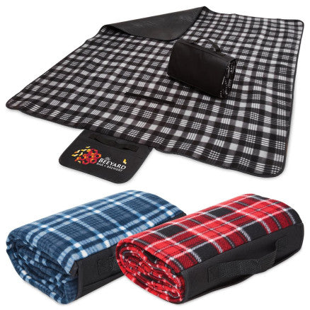 1088 Picnic Time Polar Fleece Blanket – Promotional Pack (20 Units + Logo Included)