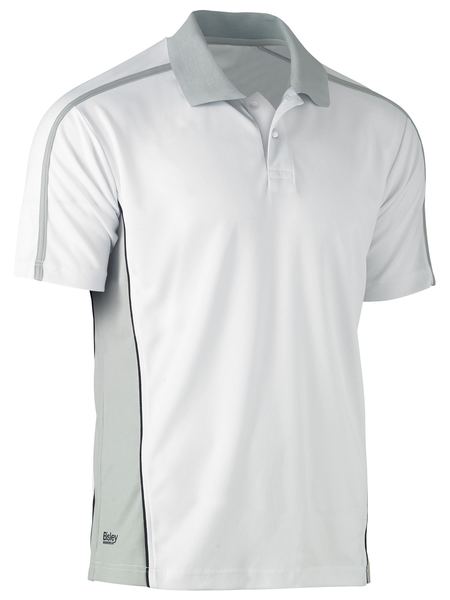Bisley Painter's Contrast Polo Shirt WHITE - BK1423