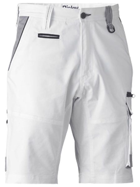 Bisley Painters Contrast Cargo Short WHITE - BSHC1422