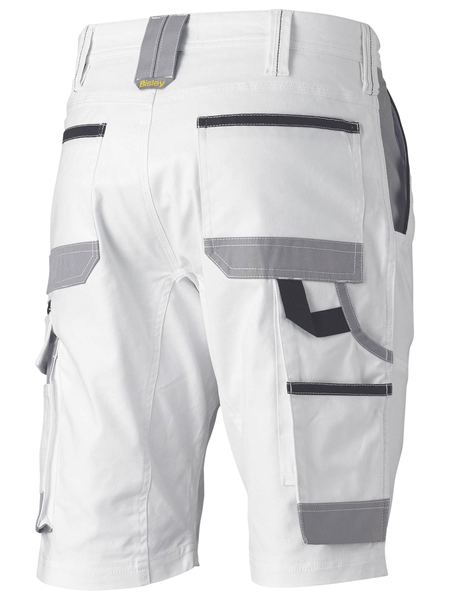 Bisley Painters Contrast Cargo Short WHITE - BSHC1422