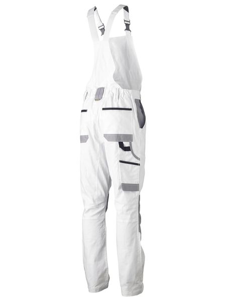 Bisley Painters Contrast Bib & Brace Overall WHITE - BAB0422