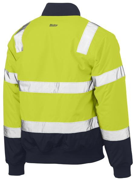 Bisley Taped Hi Vis Bomber Jacket with Padded Lining - BJ6730T