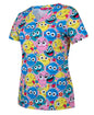 Ladies Scrub Top Printed - 4STP1