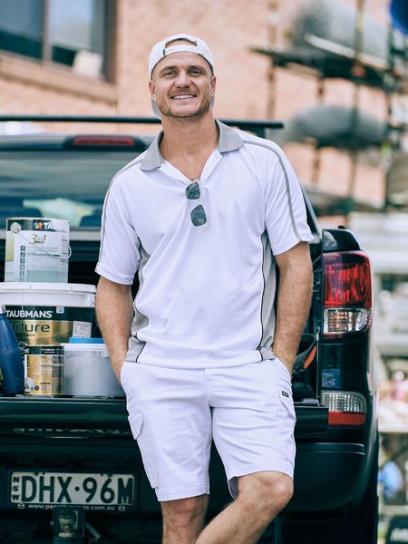 Bisley Painter's Contrast Polo Shirt WHITE - BK1423