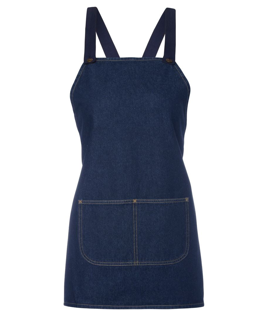 JB's CROSS BACK DENIM APRON - 5ACBD