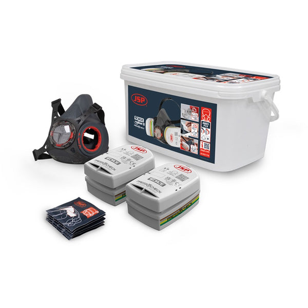 Force Typhoon 8 Half Mask Respirator Multi-Gas Kit With Abek1P2 Filters - BHT0C3-0L5-UAN