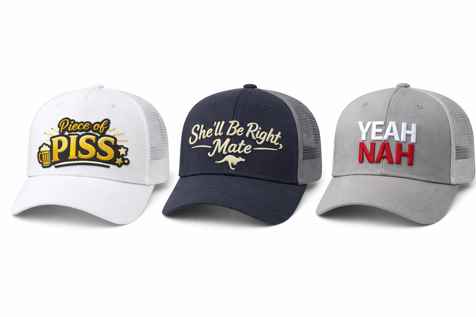 Piece of Piss – Funny Aussie Tradie Hat