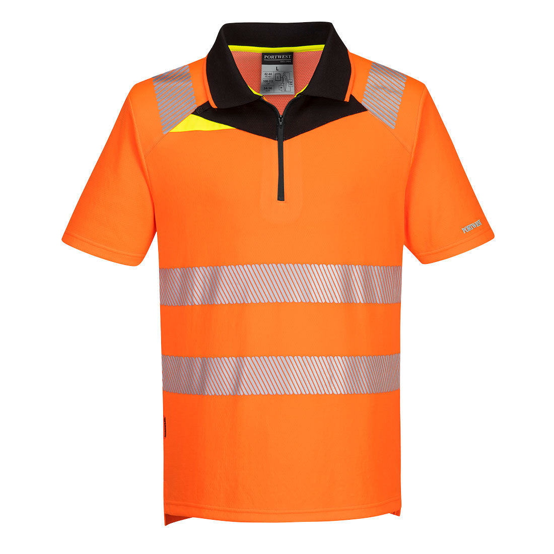 DX4 Hi-Vis Zip Polo Shirt S/S – Stay Cool, Stay Seen DX412