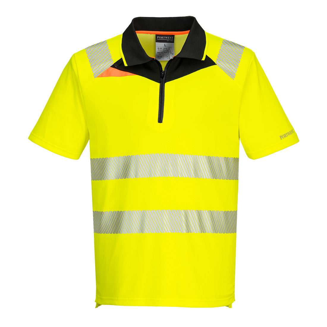 DX4 Hi-Vis Zip Polo Shirt S/S – Stay Cool, Stay Seen DX412