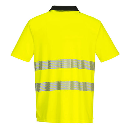 DX4 Hi-Vis Zip Polo Shirt S/S – Stay Cool, Stay Seen DX412