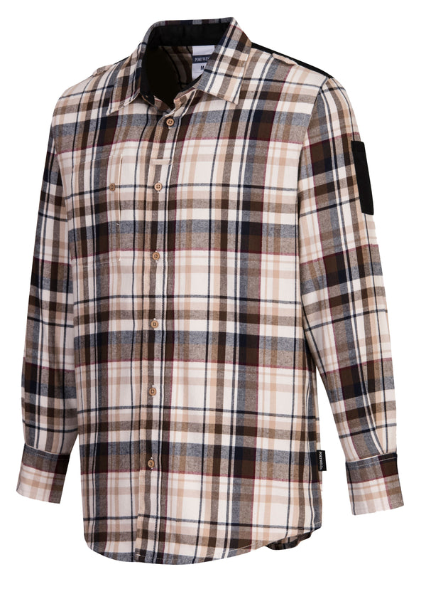 KX3 Check Flannel Shirt Brown Check - KX370