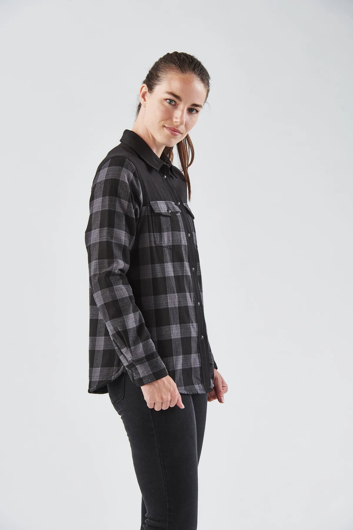 Women's Logan Thermal Shirt RED & BLACK PLAID - FLX-1W