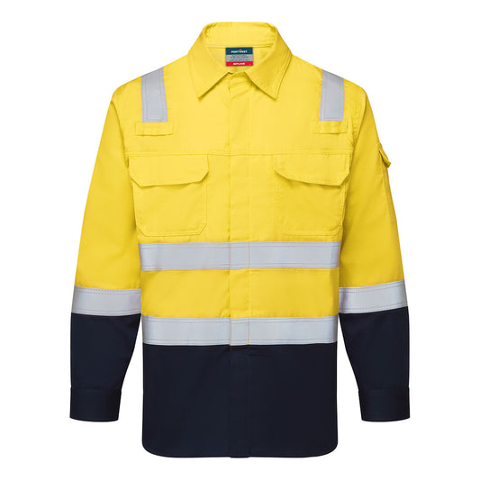 Portwest Bizflame FR Two-Tone Lightweight Flame Resistant Shirt - FR729