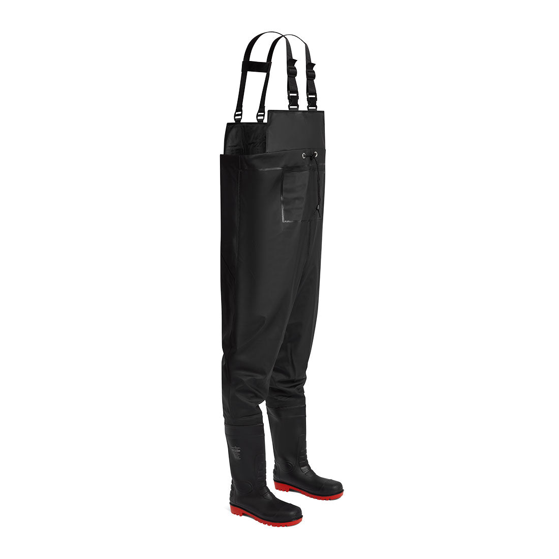 Portwest FW74 Steel PVC Chest Wader S5 FO - Black
