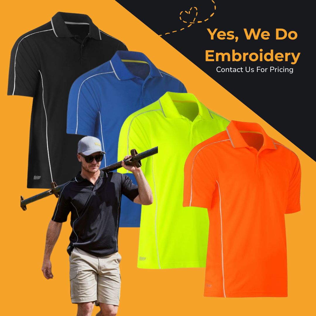5 x Bisley Cool Mesh Polo Bundle – $34 Each (Normally $38.95)