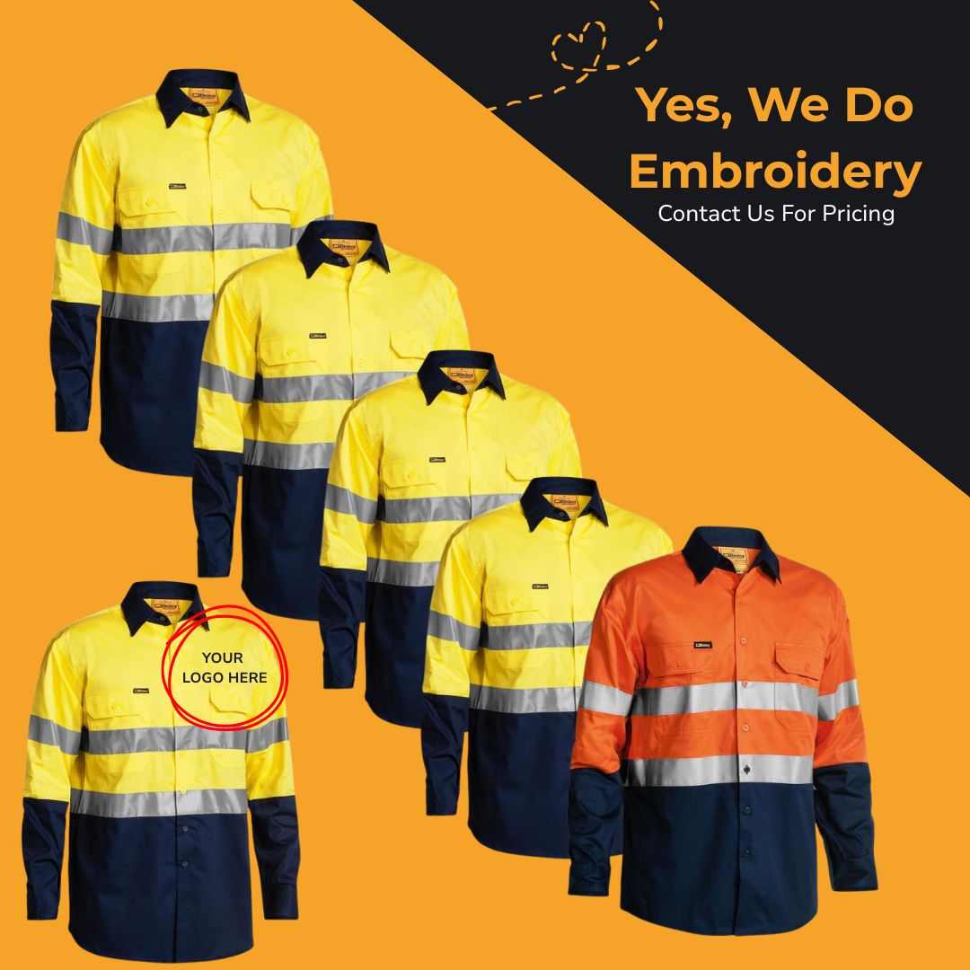 5 x Hi-Vis Work Shirts – 5 x $69.95 (RRP $73.95 Each)