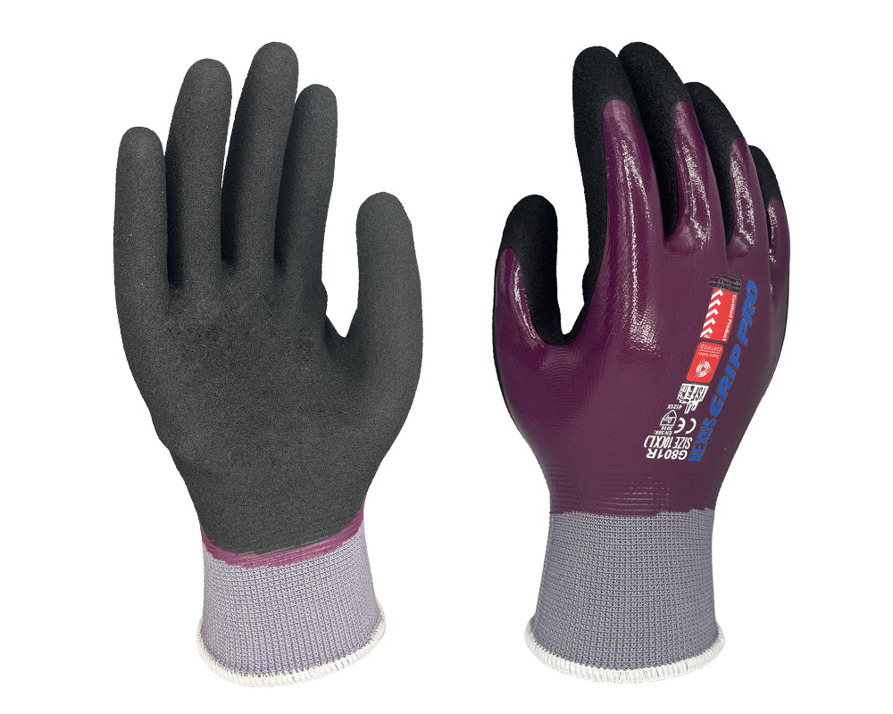 Nexus Grip Pro G801R Double Dip Sandy Nitrile Gloves – 10 Carton Bulk Buy