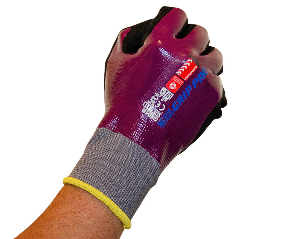 Nexus Grip Pro G801R Double Dip Sandy Nitrile Gloves – 10 Carton Bulk Buy