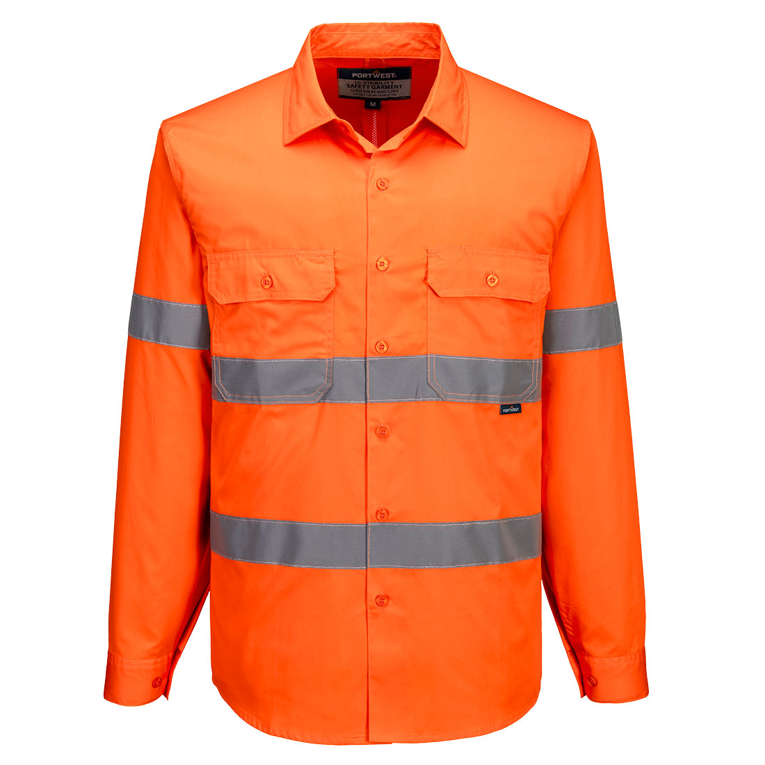 MA304 - Hi-Vis Lightweight Shirt L/S Orange