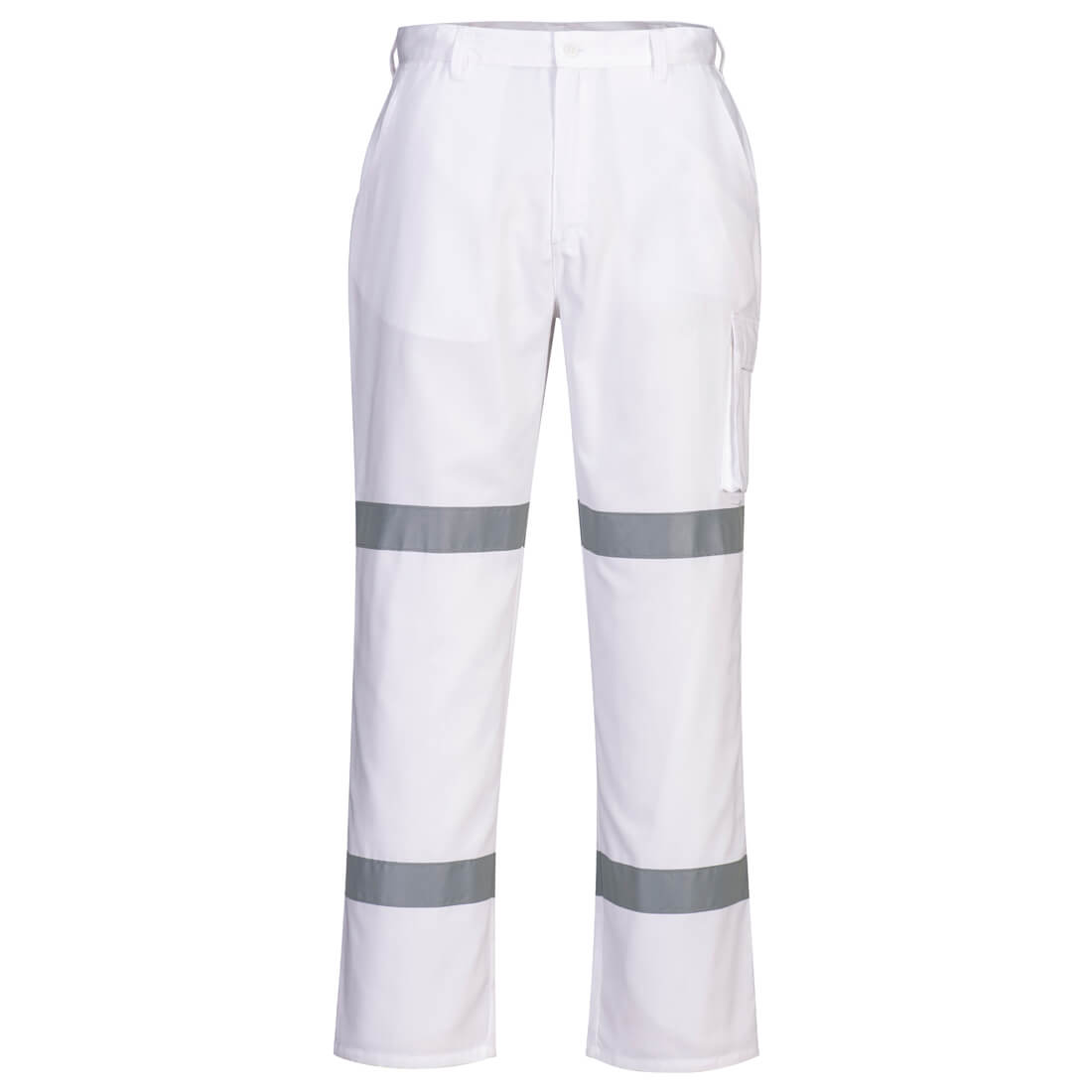 Taped Night Cotton Drill Pants White - MP709