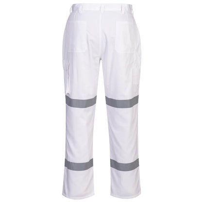 Taped Night Cotton Drill Pants White - MP709