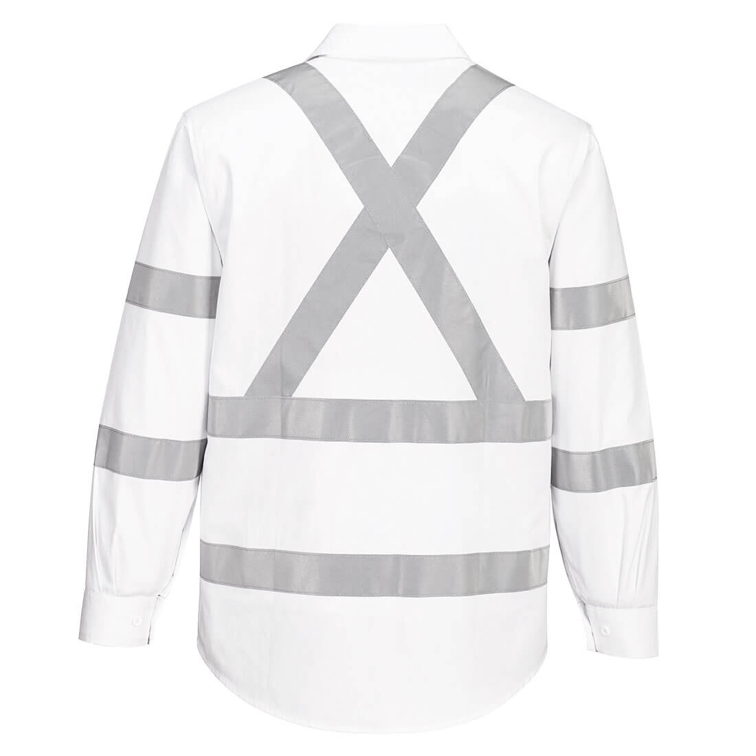 Taped Night Cotton Drill Shirt White - MX303