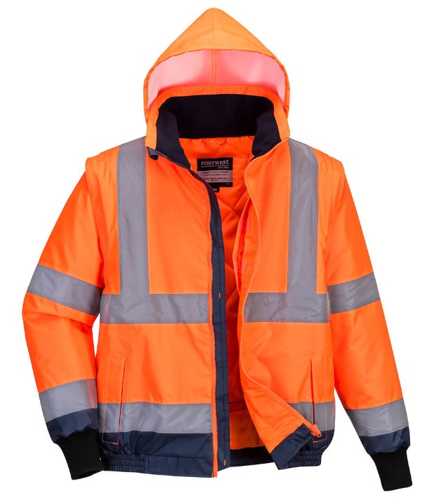 Hi-Vis Essential 2-in-1 Bomber Jacket with tape - MJ464