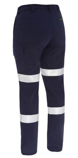Bisley Recycle Women's Taped Biomotion Cargo Work Pant NAVY - BPCL6088T