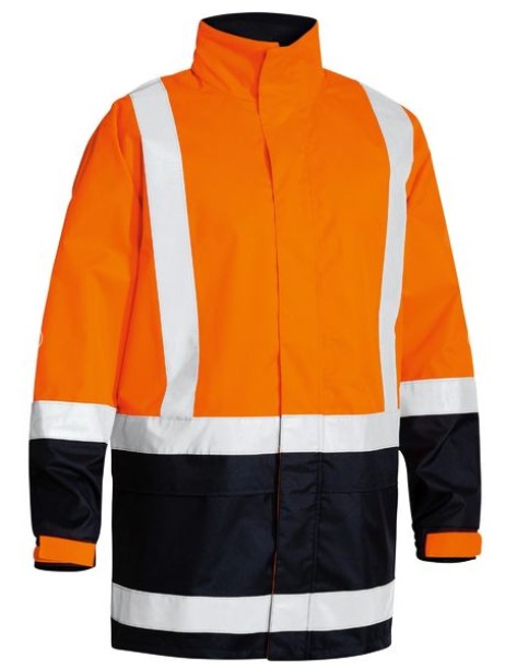 Bisley Taped Hi Vis Recycled Rain Shell Jacket - BJ6766T
