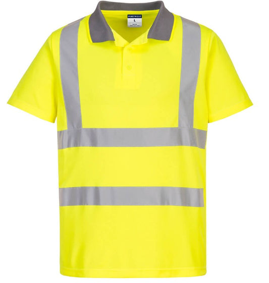 Eco Hi-Vis Polo Shirt S/S (6 Pack) YELLOW - EC10