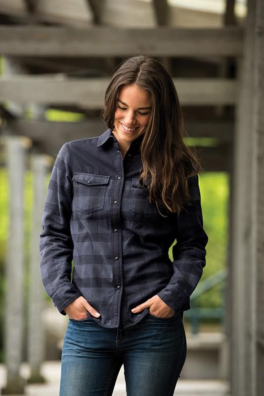 Women's Logan Thermal Shirt RED & BLACK PLAID - FLX-1W