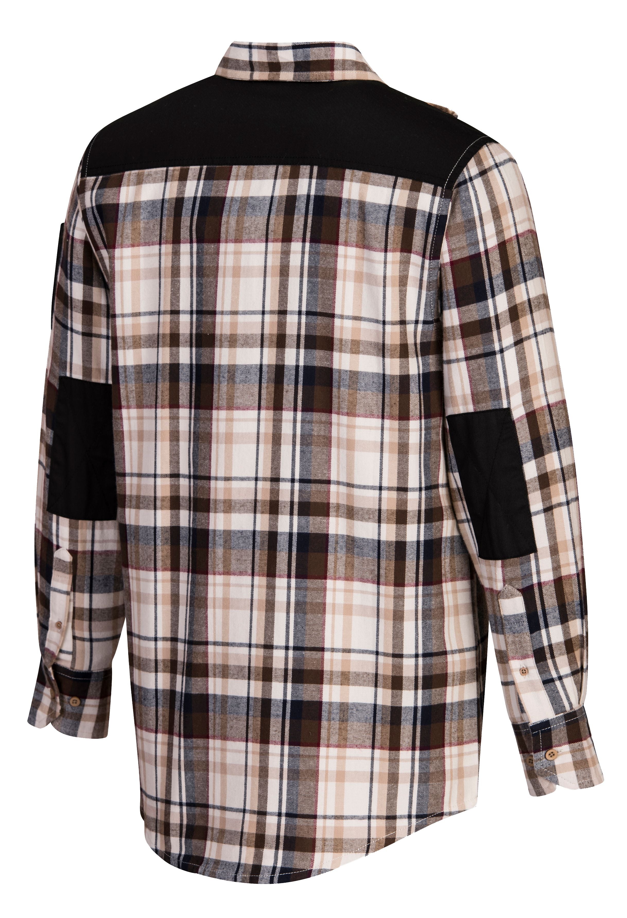 KX3 Check Flannel Shirt Brown Check - KX370