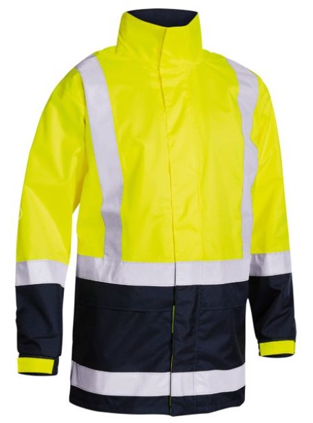 Bisley Taped Hi Vis Recycled Rain Shell Jacket - BJ6766T