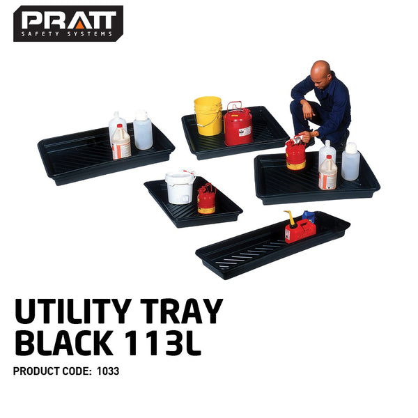 Utility Spill Tray Black 113L - 1033