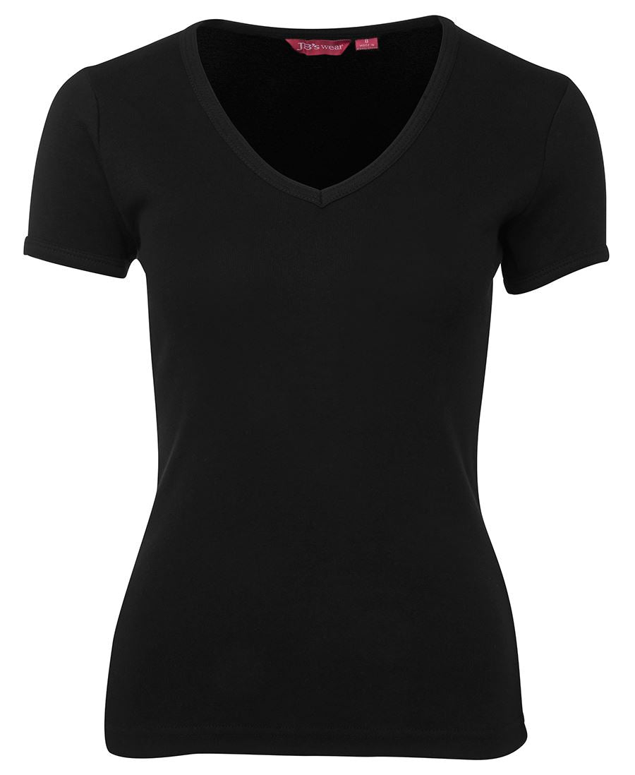 LADIES V-NECK TEE - 1LV