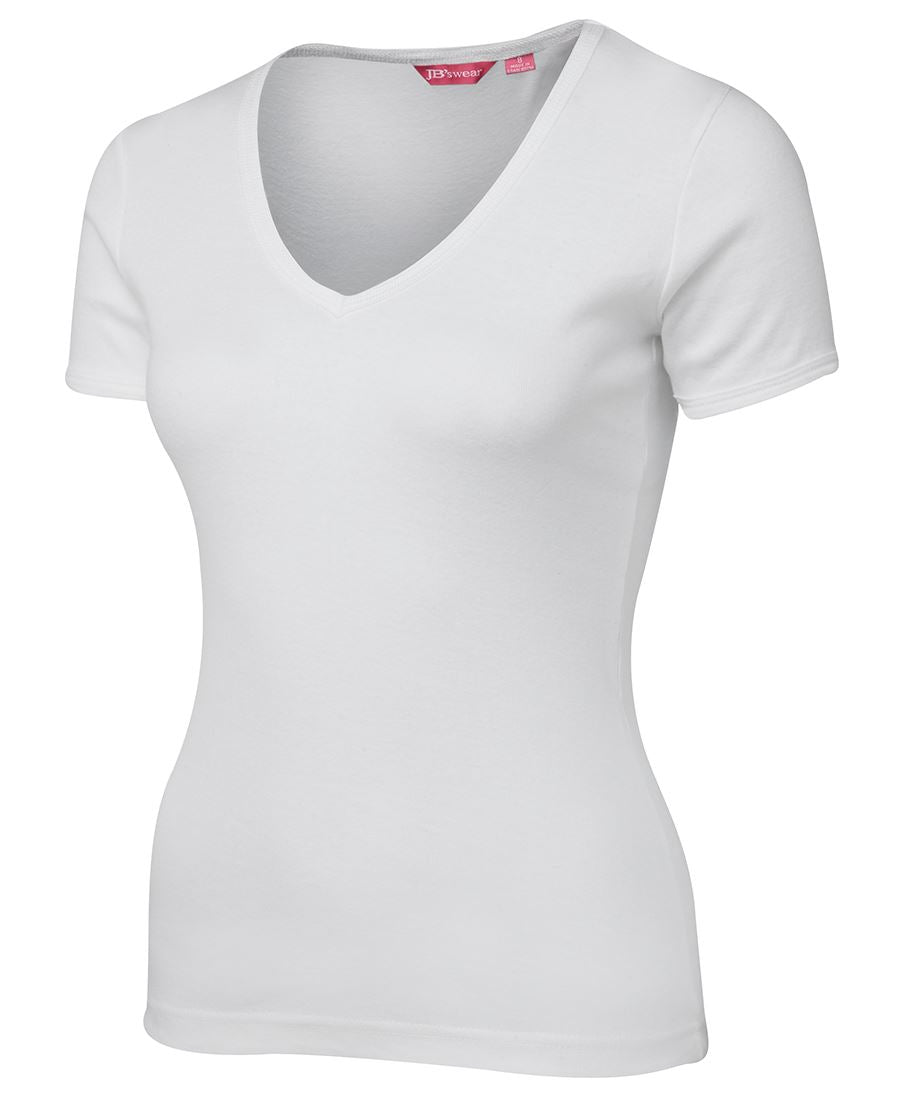 LADIES V-NECK TEE - 1LV