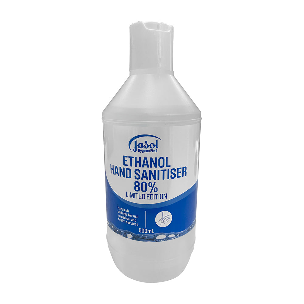 Jasol Ethanol 80 Hand Sanitiser 500ml Bottle LT WORKWEAR PPE