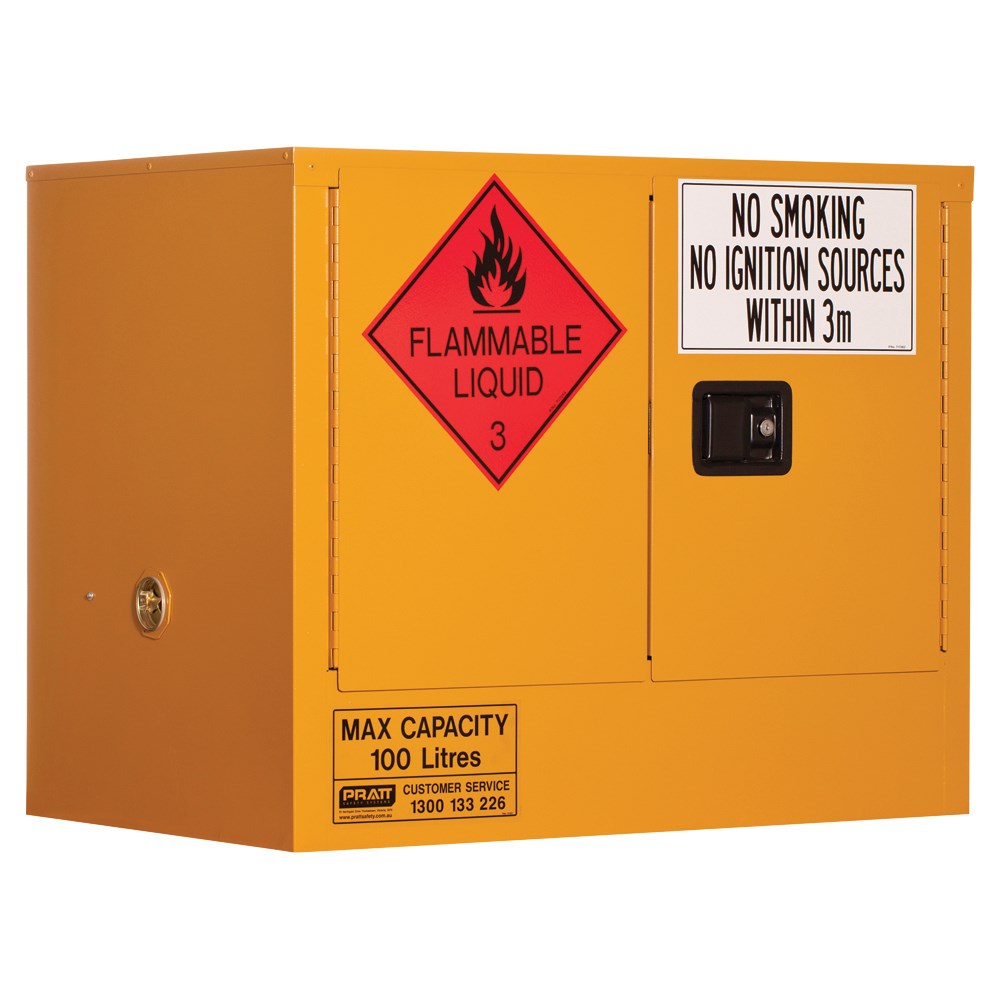 Flammable Storage Cabinet 100L 2 Door, 1 Shelf - 5535AS