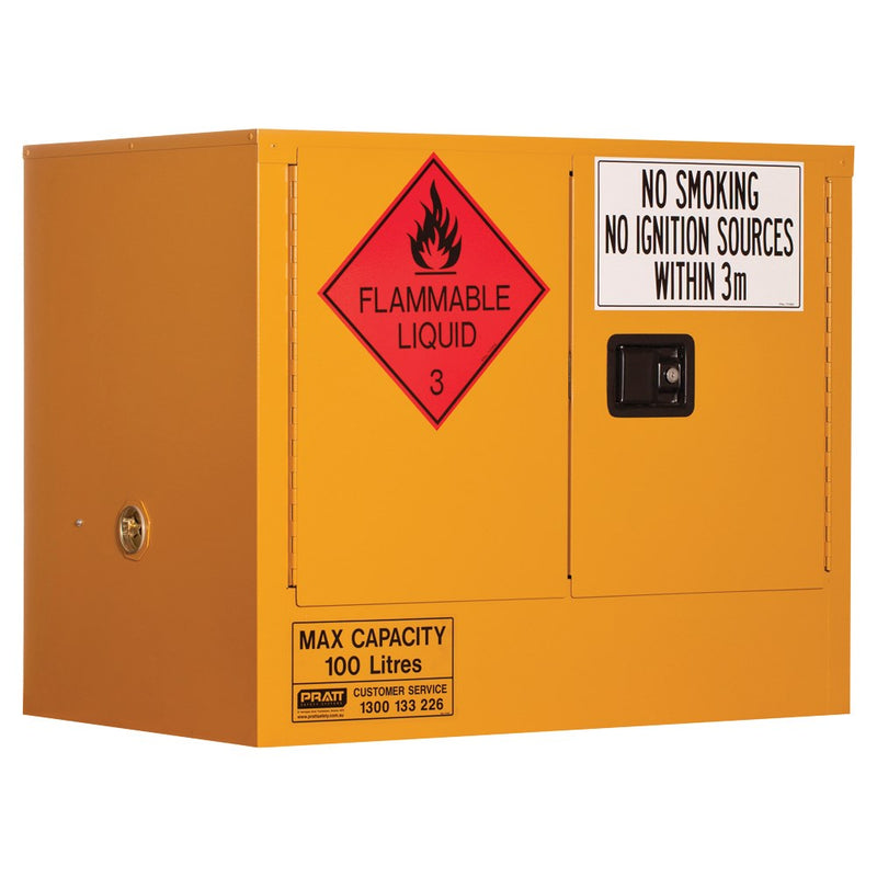 Flammable Storage Cabinet 100L 2 Door, 1 Shelf - 5535AS