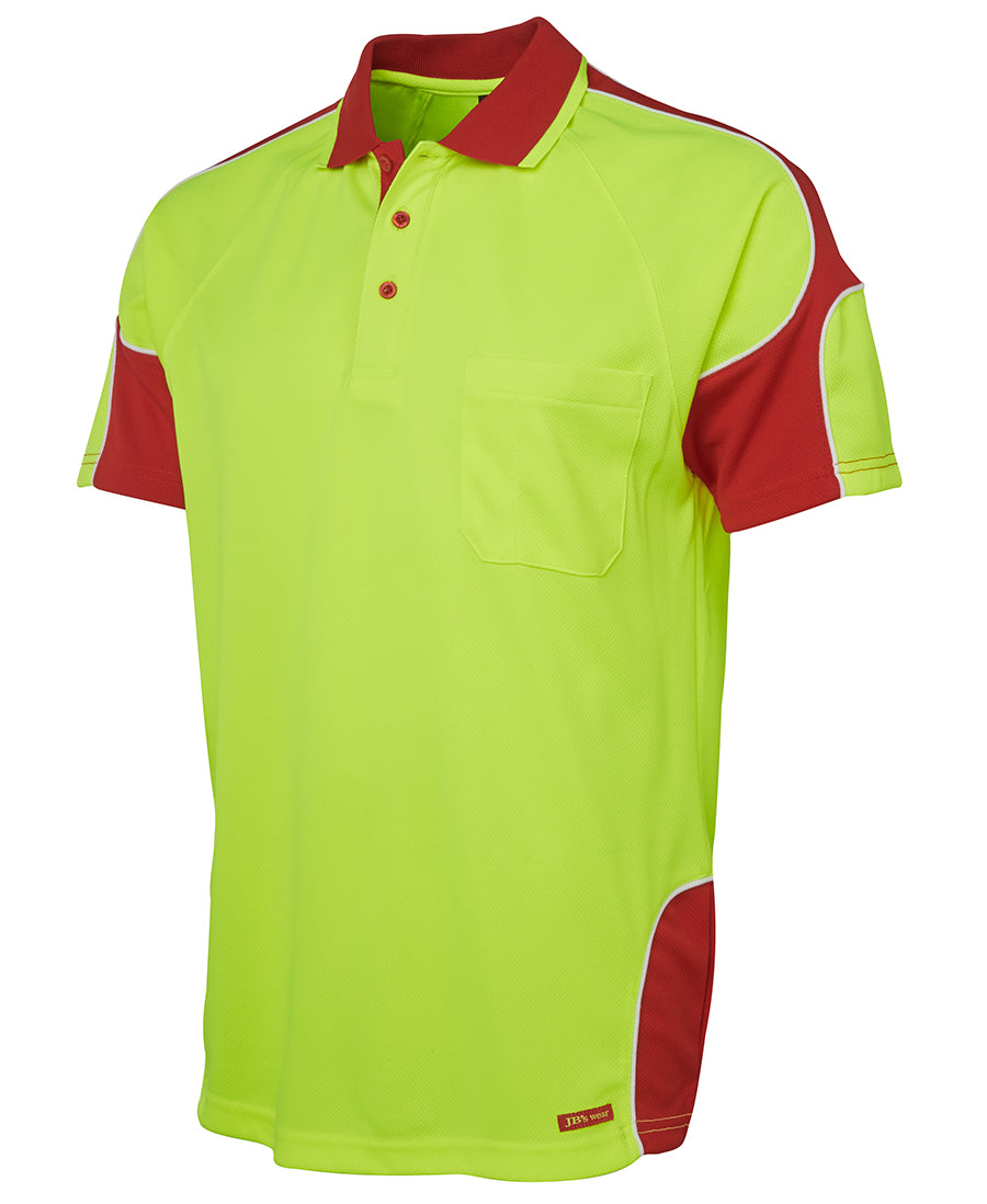 HI-VIS S/S ARM PANEL POLO - 6AP4S