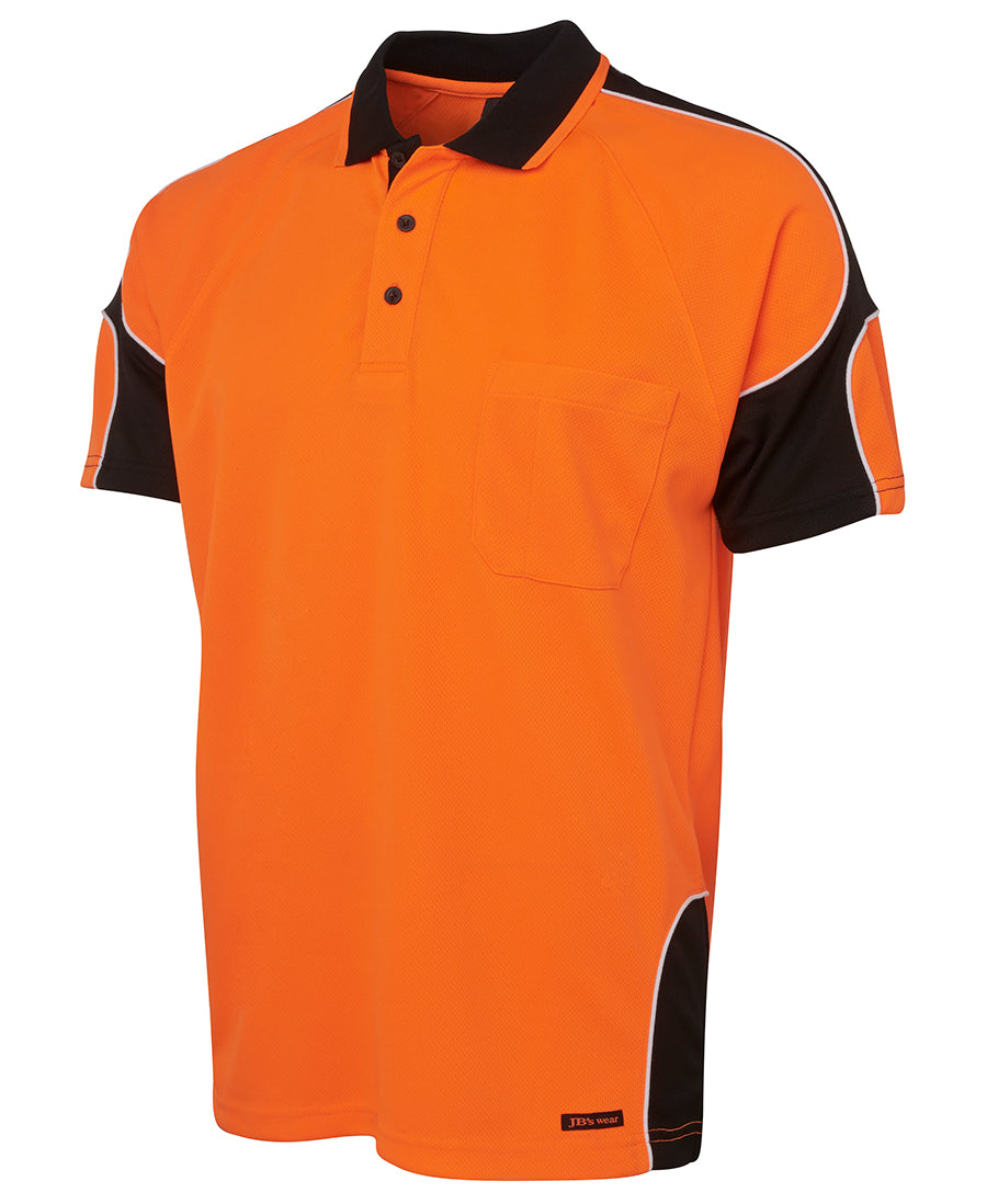 HI-VIS S/S ARM PANEL POLO - 6AP4S