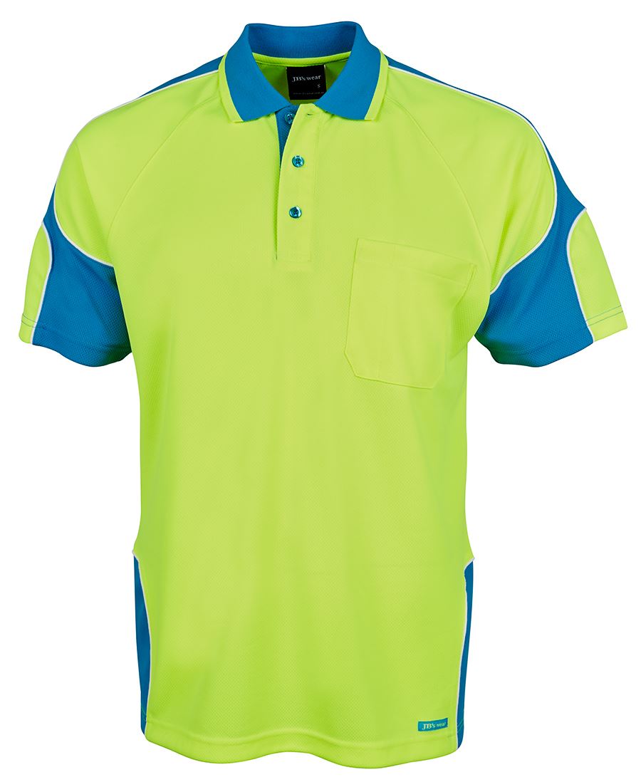 HI-VIS S/S ARM PANEL POLO - 6AP4S