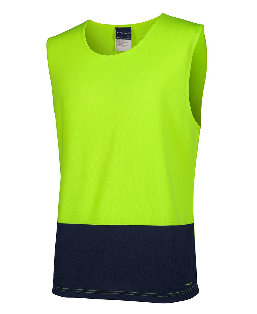 HI-VIS MUSCLE TOP SINGLET - 6HMT