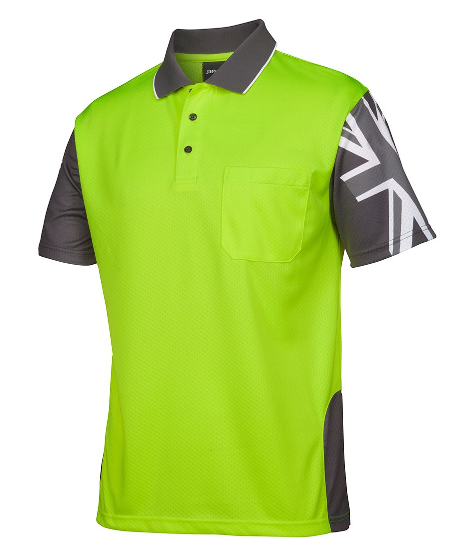 HI-VIS SOUTHERN CROSS S/S POLO - 6HSC